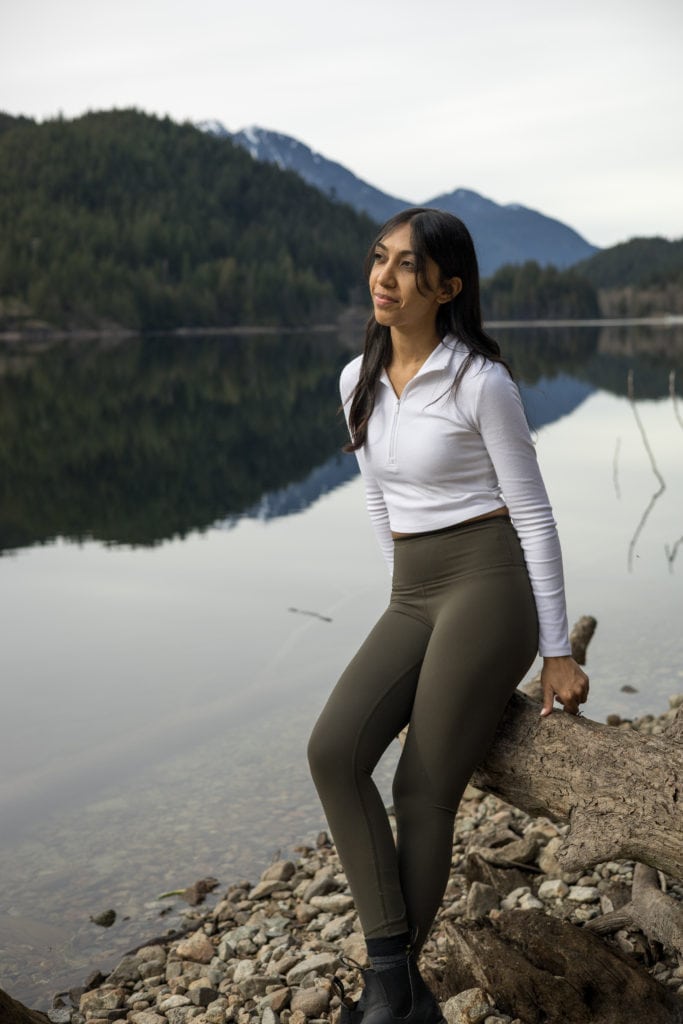 Hiking the Buntzen Lake trail, one of my favorite easy hikes near Vancouver