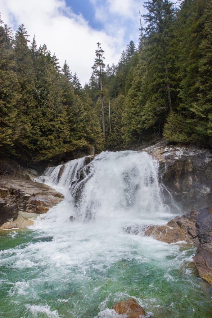 Gold creek falls in Golden Ears Provincial Park 