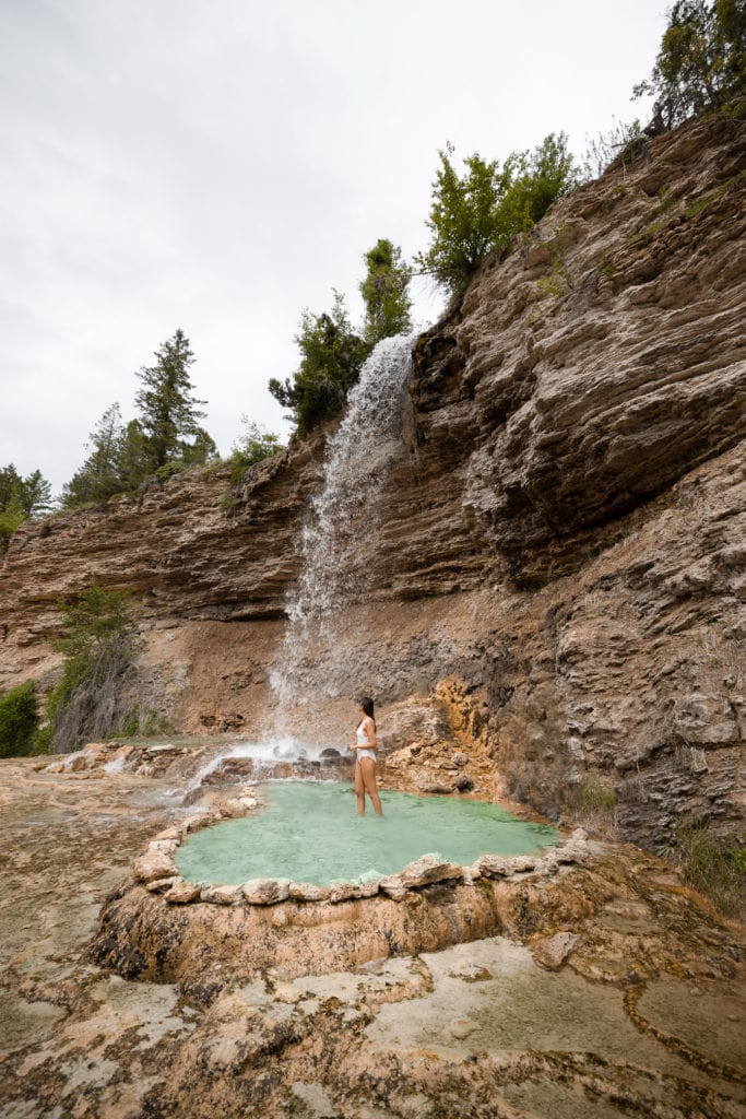 Visit a hot spring in the mountains of British Columbia on day 4 of my Banff itinerary. 